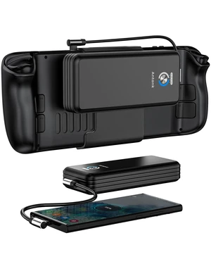 Antank Magnetic Power Bank Compatible with Steam Deck, 20000mAh 45W PD Fast 3.0 Charging Portable Battery Bank, External Battery Pack with Removable Magnetic Back Mount & Dual USB-C Cable Antank Magnetic Power Bank Compatible with Steam Deck, 20000mAh 45W PD Fast 3.0 Charging Portable Battery Bank, External Battery Pack with Removable Magnetic Back Mount & Dual USB-C Cable