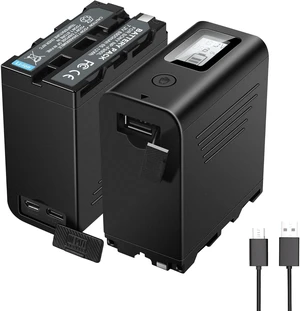 2-Pack 7.2V 8800mAh NP-F970 Battery, Compatible for Sony NP-F Battery | Compatible for Sony NP-F Battery NP-F975 NP-F980 NP-F960 NP-F770 NP-F750 NP-F550 and Sony Handycam Camcorders, LCD Display 2-Pack 7.2V 8800mAh NP-F970 Battery, Compatible for Sony NP-F Battery | Compatible for Sony NP-F Battery NP-F975 NP-F980 NP-F960 NP-F770 NP-F750 NP-F550 and Sony Handycam Camcorders, LCD Display