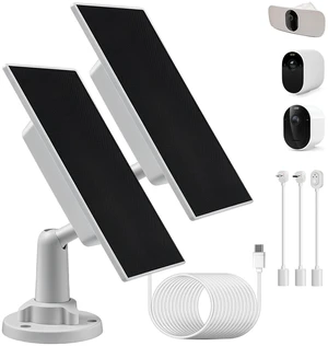 AVEXOR 2 Pack Solar Panel Charger for Arlo Cameras, w/Energy Buffer | Compatible with Arlo Pro 5S/4/3, Essential Series, Ultra Series, Go2, Wireless Floodlight Cameras, Weather Resistant AVEXOR 2 Pack Solar Panel Charger for Arlo Cameras, w/Energy Buffer | Compatible with Arlo Pro 5S/4/3, Essential Series, Ultra Series, Go2, Wireless Floodlight Cameras, Weather Resistant