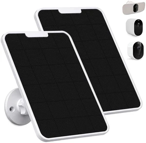 2 Pack Solar Panel Charger for Arlo Pro, Essential, Ultra and Go2 Series | ETFE solar charger with USB-C, Micro USB and magnetic adapters for reliable outdoor camera charging 2 Pack Solar Panel Charger for Arlo Pro, Essential, Ultra and Go2 Series | ETFE solar charger with USB-C, Micro USB and magnetic adapters for reliable outdoor camera charging