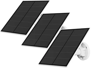 Solar Panel for Security Camera, 5W USB Solar Panel for Outdoor Rechargeable Battery Camera, Solar Panels with 9.8ft Cable, Adjustable Wall Mount, IP65 Waterproof, 3 Pack Solar Panel for Security Camera, 5W USB Solar Panel for Outdoor Rechargeable Battery Camera, Solar Panels with 9.8ft Cable, Adjustable Wall Mount, IP65 Waterproof, 3 Pack