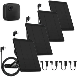 4 Pack Solar Panel for Blink Outdoor 2K+/4(4th Gen)/Outdoor(3rd Gen) XT3 | for XT2/XT Camera,6W Solar Charger for Blink with 360° Adjustable Mount 5.9in to 8.7in,10ft Outdoor Power Cable,Waterproof 4 Pack Solar Panel for Blink Outdoor 2K+/4(4th Gen)/Outdoor(3rd Gen) XT3 | for XT2/XT Camera,6W Solar Charger for Blink with 360° Adjustable Mount 5.9in to 8.7in,10ft Outdoor Power Cable,Waterproof