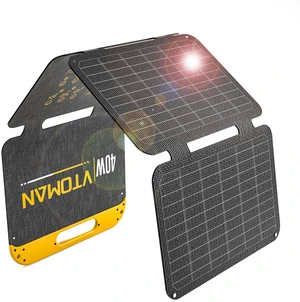 VTOMAN 40W Foldable Small Solar Panel | USB-C, USB-A Outputs for Phone, Tablet, Jump 100/FS300 Power Station - Waterproof for Camping, Hiking,Backpacking VTOMAN 40W Foldable Small Solar Panel | USB-C, USB-A Outputs for Phone, Tablet, Jump 100/FS300 Power Station - Waterproof for Camping, Hiking,Backpacking