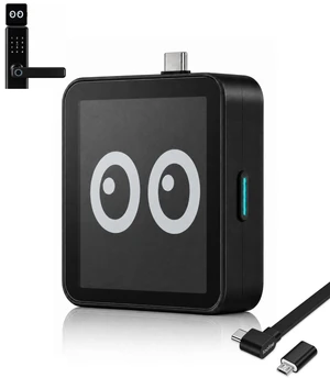 Loofae Solar Panel for Smart Lock, LockPower Infinity for Fingerprint Door Lock, IP64 Waterproof Solar Charger, Easy Installation, Built-in 1500mAh Battery & Retractable USB-C Cable, Black Loofae Solar Panel for Smart Lock, LockPower Infinity for Fingerprint Door Lock, IP64 Waterproof Solar Charger, Easy Installation, Built-in 1500mAh Battery & Retractable USB-C Cable, Black