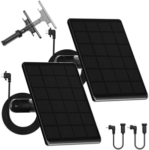 6W Solar Panel for Blink Camera,Security Camera Solar Panel Compatible with Blink Outdoor 2K+,4th/3rd/XT3,XT2/XT, Waterproof Rubber Plug, 360° Adjustable Mount,10Ft Outdoor Power Cable(2 Pack) 6W Solar Panel for Blink Camera,Security Camera Solar Panel Compatible with Blink Outdoor 2K+,4th/3rd/XT3,XT2/XT, Waterproof Rubber Plug, 360° Adjustable Mount,10Ft Outdoor Power Cable(2 Pack)