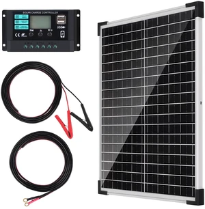 Solar Panel Kit 25W 12V Monocrystalline Battery Maintainer with10A Solar Charge Controller and Extension Cable with Battery Clips O-Ring Terminal for RV Trailer Boat Off Grid System Solar Panel Kit 25W 12V Monocrystalline Battery Maintainer with10A Solar Charge Controller and Extension Cable with Battery Clips O-Ring Terminal for RV Trailer Boat Off Grid System