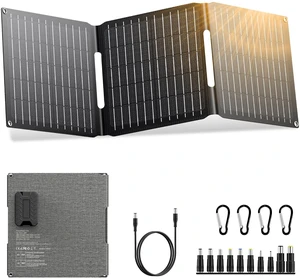 Portable Solar Panel Charger 30W, Foldable Solar Panel Kit with DC/USB C/USB A Output for Power Bank Station Phone Tablet, High Efficiency Waterproof Solar Panel for Camping RV Van Backpacking Portable Solar Panel Charger 30W, Foldable Solar Panel Kit with DC/USB C/USB A Output for Power Bank Station Phone Tablet, High Efficiency Waterproof Solar Panel for Camping RV Van Backpacking