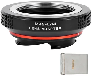 PHOLSY Lens Mount Adapter Compatible with M42 42mm Lens and Leica M Camera | Manual Mount Converter Compatible with M42 to Leica M, 42mm to Leica M PHOLSY Lens Mount Adapter Compatible with M42 42mm Lens and Leica M Camera | Manual Mount Converter Compatible with M42 to Leica M, 42mm to Leica M