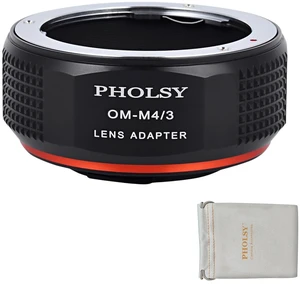 PHOLSY Lens Adapter Compatible with Olympus OM Lens to MFT M4/3 Camera | Manual Mount Converter Compatible with Olympus OM to Micro Four Thirds, Olympus OM to M4/3, OM to MFT PHOLSY Lens Adapter Compatible with Olympus OM Lens to MFT M4/3 Camera | Manual Mount Converter Compatible with Olympus OM to Micro Four Thirds, Olympus OM to M4/3, OM to MFT