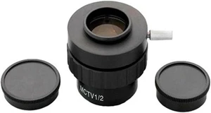 AmScope AD-C20 0.5X C-mount Lens Adapter for Video Camera Microscopes | USB 2.0 Connectivity 2X Magnification Power 23mm/30mm/30.5mm Mounting Sizes Metal Construction ISO 9001 AmScope AD-C20 0.5X C-mount Lens Adapter for Video Camera Microscopes | USB 2.0 Connectivity 2X Magnification Power 23mm/30mm/30.5mm Mounting Sizes Metal Construction ISO 9001