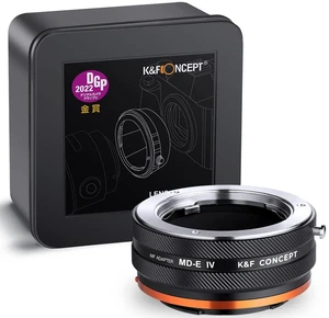 K&F Concept Lens Mount Adapter MD-NEX IV Manual Focus Compatible with Minolta Rokkor (SR/MD/MC) Lens and Sony E Mount Camera Body K&F Concept Lens Mount Adapter MD-NEX IV Manual Focus Compatible with Minolta Rokkor (SR/MD/MC) Lens and Sony E Mount Camera Body