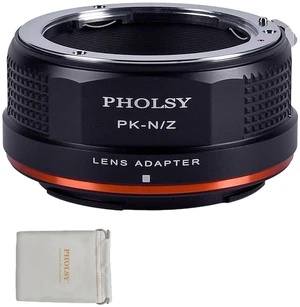 PHOLSY Lens Mount Adapter Manual Focus: Compatible with Pentax K Lens to Nikon Z Camera Body PHOLSY Lens Mount Adapter Manual Focus: Compatible with Pentax K Lens to Nikon Z Camera Body