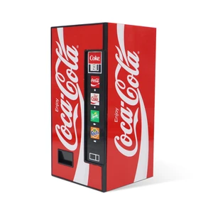 Coca-Cola Vending Machine Bluetooth Speaker, Dual 5W Speakers, Wireless Bluetooth v5.3, FM Radio, USB/MicroSD Playback, AUX Input, 10m Range, Rechargeable Battery, LED Indicator, Coca-Cola Licensed Coca-Cola Vending Machine Bluetooth Speaker, Dual 5W Speakers, Wireless Bluetooth v5.3, FM Radio, USB/MicroSD Playback, AUX Input, 10m Range, Rechargeable Battery, LED Indicator, Coca-Cola Licensed