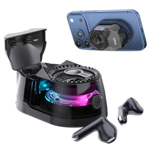 W & O Bluetooth Speaker with Wireless Earbuds,All in One, Magnetic Portable Speaker Bluetooth 5.4 with RGB Lights, Magnetic Mountfor Travel, Gifts (Black) W & O Bluetooth Speaker with Wireless Earbuds,All in One, Magnetic Portable Speaker Bluetooth 5.4 with RGB Lights, Magnetic Mountfor Travel, Gifts (Black)