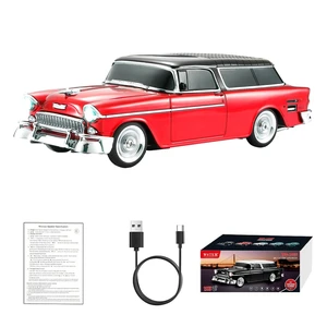 WSTER WS-1955 Classic Station Wagon Bluetooth Speaker (Red) | Classic Station Wagon Design, HD Sound & TWS Stereo, FM Radio & USB/TF Playback, LED Lights, Built-In Mic WSTER WS-1955 Classic Station Wagon Bluetooth Speaker (Red) | Classic Station Wagon Design, HD Sound & TWS Stereo, FM Radio & USB/TF Playback, LED Lights, Built-In Mic