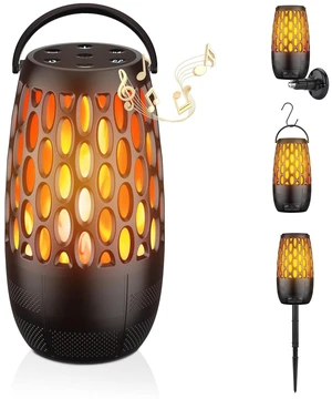 Outdoor Bluetooth Speaker with Flame & RGB Lights, IPX6 Waterproof, 1 Pack | 7 Light Modes, 10W Clear Sound, Bluetooth 5.3 & Multi-Sync for Patio, Pool, Camping and Backyard Outdoor Bluetooth Speaker with Flame & RGB Lights, IPX6 Waterproof, 1 Pack | 7 Light Modes, 10W Clear Sound, Bluetooth 5.3 & Multi-Sync for Patio, Pool, Camping and Backyard