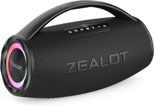 ZEALOT Bluetooth Speaker Wireless, 100W Peak Loud Portable Outdoor Speakers | 80W RMS Party Speaker, IPX6 Waterproof, Deep Bass, 24H Playtime, EQ, USB, AUX, TF Card Input, Stereo Pairing, RGB Light ZEALOT Bluetooth Speaker Wireless, 100W Peak Loud Portable Outdoor Speakers | 80W RMS Party Speaker, IPX6 Waterproof, Deep Bass, 24H Playtime, EQ, USB, AUX, TF Card Input, Stereo Pairing, RGB Light