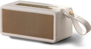 AT&T Essentials Retro 40W Bluetooth Speaker, IPX6 Waterproof, Bluetooth 5.3, LED Light Modes, Bass & Treble Control, 12H Battery, USB-C Charging, Outdoor & Indoor Use, Home Audio System - Cream AT&T Essentials Retro 40W Bluetooth Speaker, IPX6 Waterproof, Bluetooth 5.3, LED Light Modes, Bass & Treble Control, 12H Battery, USB-C Charging, Outdoor & Indoor Use, Home Audio System - Cream
