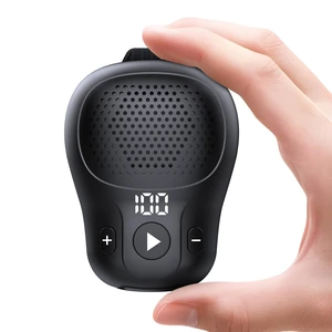Wearable Bluetooth Speaker, Clip-On Speaker with Mic, IP56 Waterproof Black | Clip Speaker Up to18-Hour Battery Life, Hands-Free Music/Calls, Portable Clip Design, Mini Speaker for Work/Outdoor Wearable Bluetooth Speaker, Clip-On Speaker with Mic, IP56 Waterproof Black | Clip Speaker Up to18-Hour Battery Life, Hands-Free Music/Calls, Portable Clip Design, Mini Speaker for Work/Outdoor