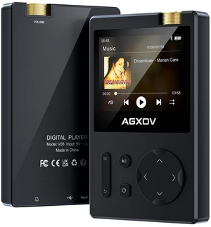 AGXOV MP3 Player with Bluetooth Black with 760mAh Lithium Polymer Battery,Music Player AGXOV MP3 Player with Bluetooth Black with 760mAh Lithium Polymer Battery,Music Player