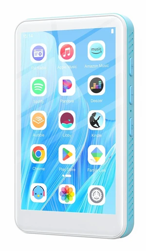SWOFY D08 MP3 Player with Bluetooth and WiFi, 32GB Android 13.0 Music Player, Hi-Res Lossless Audio MP4 Player, 4.0 Inch HD Touchscreen, Supports Spotify Kids, Amazon Music, Audible,FM Radio Blue SWOFY D08 MP3 Player with Bluetooth and WiFi, 32GB Android 13.0 Music Player, Hi-Res Lossless Audio MP4 Player, 4.0 Inch HD Touchscreen, Supports Spotify Kids, Amazon Music, Audible,FM Radio Blue