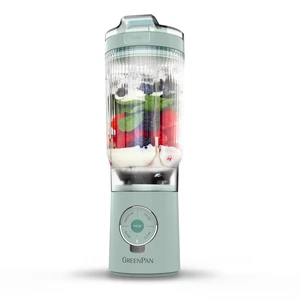 GreenPan Spin & Go Portable Blender, 24oz BPA-Free Cup, Self-Cleaning, Shakes Smoothies Juices, Crushed Ice & Frozen Fruits, Leakproof Lid, Fast Charge, Personal Handheld for Travel & Gym, Ancona Blue GreenPan Spin & Go Portable Blender, 24oz BPA-Free Cup, Self-Cleaning, Shakes Smoothies Juices, Crushed Ice & Frozen Fruits, Leakproof Lid, Fast Charge, Personal Handheld for Travel & Gym, Ancona Blue