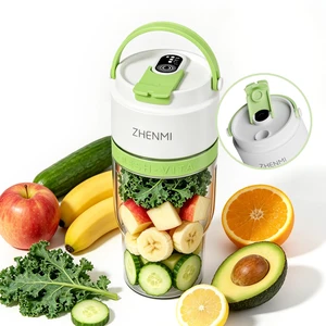 ZHENMI J27 BPA-Free Cordless Portable Personal Blender 24oz Ice Crushing Blender for Shakes & Smoothies, Lightweight & Compact Design with Modern Look, Easy to Clean, Dishwasher Safe. On-the-Go ZHENMI J27 BPA-Free Cordless Portable Personal Blender 24oz Ice Crushing Blender for Shakes & Smoothies, Lightweight & Compact Design with Modern Look, Easy to Clean, Dishwasher Safe. On-the-Go