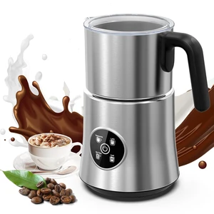 Milk Frother and Steamer, Automatic Hot and Cold Foam Maker with Detachable Stainless Steel Jug, 4-in-1 Electric Frother for Latte, Cappuccinos, Macchiato, and Hot Chocolate Milk Frother and Steamer, Automatic Hot and Cold Foam Maker with Detachable Stainless Steel Jug, 4-in-1 Electric Frother for Latte, Cappuccinos, Macchiato, and Hot Chocolate