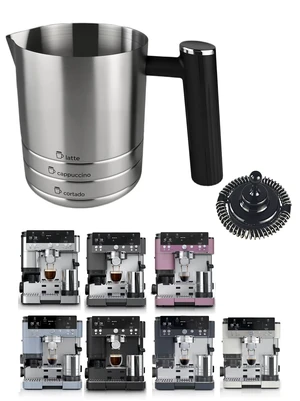 Stainless Steel Milk Frother Pitcher compatible with ninja Luxe Café Premier ES501, ES601, ES655, with Frother Whisk, for Latte, Cappuccino, Cortado (Silver) Stainless Steel Milk Frother Pitcher compatible with ninja Luxe Café Premier ES501, ES601, ES655, with Frother Whisk, for Latte, Cappuccino, Cortado (Silver)
