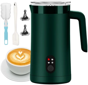 CookSwift Milk Frother, 13.5oz Large Capacity Electric Frother(Green) | Automatic Hot and Cold Foam Maker and Milk Warmer, Electric Frother for Coffee, Latte, Cappuccino, Macchiato, Matcha CookSwift Milk Frother, 13.5oz Large Capacity Electric Frother(Green) | Automatic Hot and Cold Foam Maker and Milk Warmer, Electric Frother for Coffee, Latte, Cappuccino, Macchiato, Matcha