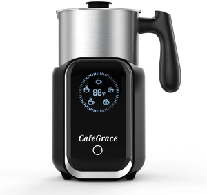 CafeGrace 5-in-1 Milk Frother and Steamer, 21 oz Split Milk Frother, Removable Automatic Electric Milk Frother Dishwasher Safe, for Latte, Cappuccino, Hot and Cold Milk Froth, Chocolate Milk CafeGrace 5-in-1 Milk Frother and Steamer, 21 oz Split Milk Frother, Removable Automatic Electric Milk Frother Dishwasher Safe, for Latte, Cappuccino, Hot and Cold Milk Froth, Chocolate Milk