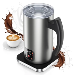 Milk Frother Automatic, Hot & Cold Coffee Milk Frother and Steamer | 6-in-1 Milk Steamer and Frother for Latte, Warm and Hot Chocolate Maker, Cold Foam Maker, Cappuccinos, 420ml Large Capacity Milk Frother Automatic, Hot & Cold Coffee Milk Frother and Steamer | 6-in-1 Milk Steamer and Frother for Latte, Warm and Hot Chocolate Maker, Cold Foam Maker, Cappuccinos, 420ml Large Capacity