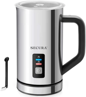 Secura Milk Frother, 16.9oz Automatic Hot/Cold Foam Maker, Stainless Steel | Stainless Steel, Easy Cleaning, Strix Temperature Control, One-Touch Operation, Rich & Creamy Milk Froth for Latte Secura Milk Frother, 16.9oz Automatic Hot/Cold Foam Maker, Stainless Steel | Stainless Steel, Easy Cleaning, Strix Temperature Control, One-Touch Operation, Rich & Creamy Milk Froth for Latte