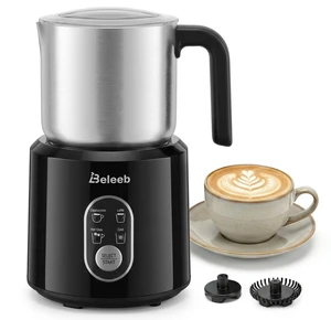 Beleeb Detachable Milk Frother and Steamer: Hands-Free Froth & Clean 11.8oz | Dishwasher Safe Stainless Steel Jug - 4-in-1 Electric Automatic Hot/Cold Foamer & Hot Chocolate Maker for Latte Cappuccino Beleeb Detachable Milk Frother and Steamer: Hands-Free Froth & Clean 11.8oz | Dishwasher Safe Stainless Steel Jug - 4-in-1 Electric Automatic Hot/Cold Foamer & Hot Chocolate Maker for Latte Cappuccino