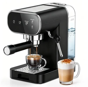 Horavie 20 Bar Espresso Machine with Milk Frother, Espresso Coffee Maker with Touchscreen, Fast Heat-Up Coffee Machine with 48oz Removable Tank for Cappuccino, Latte, Home, Office, Black Horavie 20 Bar Espresso Machine with Milk Frother, Espresso Coffee Maker with Touchscreen, Fast Heat-Up Coffee Machine with 48oz Removable Tank for Cappuccino, Latte, Home, Office, Black