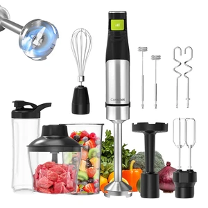 Consciot 10-in-1 Immersion Hand Blender Max 1100W, Trigger Speed Control | Entire Stainless Steel Blender Shaft, 800ml Beaker, 600ml Chopper, Beaters, Frothers, Hooks, Masher, Whisk & 600ml Cup Consciot 10-in-1 Immersion Hand Blender Max 1100W, Trigger Speed Control | Entire Stainless Steel Blender Shaft, 800ml Beaker, 600ml Chopper, Beaters, Frothers, Hooks, Masher, Whisk & 600ml Cup