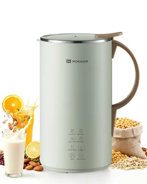 MOKKOM Nut Milk Maker, Automatic Almond Milk Machine for Homemade Plant-Based Beverages, Oats, Soy, Dairy Free, 20 oz With Delay Start/Keep Warm/Self-Clean/Boiling, Cardamom Green MOKKOM Nut Milk Maker, Automatic Almond Milk Machine for Homemade Plant-Based Beverages, Oats, Soy, Dairy Free, 20 oz With Delay Start/Keep Warm/Self-Clean/Boiling, Cardamom Green