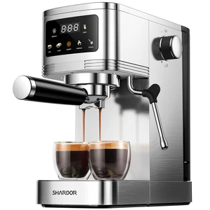 SHARDOR Espresso Machine 20 Bar, Professional Espresso Machine with Milk Frother and Touchscreen, Expresso Coffee Machines with Adjustable Temperature,for Cappuccino, Latte, Stainless Steel, Silver SHARDOR Espresso Machine 20 Bar, Professional Espresso Machine with Milk Frother and Touchscreen, Expresso Coffee Machines with Adjustable Temperature,for Cappuccino, Latte, Stainless Steel, Silver