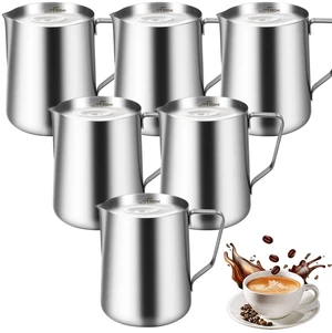 VAKUKK Milk Forther Cup for Coffee Cappuccino Latte Art(6,550ml/18 oz) | Precision Spout,Easy Pour, Comfortable Handle,Easy Grip,Lightweight,Portable,Shatterproof,Durable VAKUKK Milk Forther Cup for Coffee Cappuccino Latte Art(6,550ml/18 oz) | Precision Spout,Easy Pour, Comfortable Handle,Easy Grip,Lightweight,Portable,Shatterproof,Durable