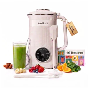 KaniHome - Nut Milk Maker Machine, Automatic 8-in-1, 32oz | 10 Blades, Soy, Oat, Coconut, Plant-Based Drinks, Touchpad, Auto Clean, Soy Milk Maker Machine, Almond Milk KaniHome - Nut Milk Maker Machine, Automatic 8-in-1, 32oz | 10 Blades, Soy, Oat, Coconut, Plant-Based Drinks, Touchpad, Auto Clean, Soy Milk Maker Machine, Almond Milk