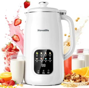 8 in 1 Nut Milk Maker Machine, 40oz Soy Milk Maker Blender, Homemade Soy Milk, Oat Milk, Almond Milk, Juice, Plant Based and Non Dairy Beverages, 12H Delay Start | Keep Warm | Self Cleaning, White 8 in 1 Nut Milk Maker Machine, 40oz Soy Milk Maker Blender, Homemade Soy Milk, Oat Milk, Almond Milk, Juice, Plant Based and Non Dairy Beverages, 12H Delay Start | Keep Warm | Self Cleaning, White