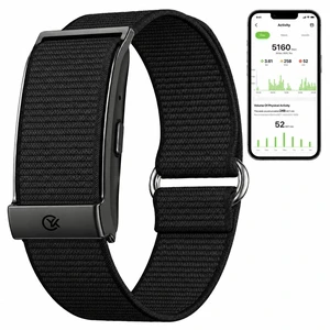 Smart Bracelet Health and Fitness Tracker No Subscription Fees Black | Heart Rate,Sleep,SpO2,HRV,Menstrual Cycle,No Screen,IP68 Waterproof,Comfort-Lightweight,35-day Battery Life,Band Smart Bracelet Health and Fitness Tracker No Subscription Fees Black | Heart Rate,Sleep,SpO2,HRV,Menstrual Cycle,No Screen,IP68 Waterproof,Comfort-Lightweight,35-day Battery Life,Band