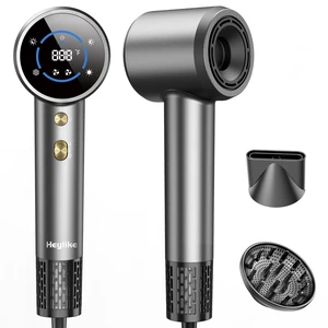 Hair Dryer, Professional High-Speed Ionic 160,000RPM Fast-Drying Blow Dryer | LED Display, 500M Negative Ions, Lightweight for Travel, Magnetic Diffuser&Nozzle,Low Noise for All Hair Types Hair Dryer, Professional High-Speed Ionic 160,000RPM Fast-Drying Blow Dryer | LED Display, 500M Negative Ions, Lightweight for Travel, Magnetic Diffuser&Nozzle,Low Noise for All Hair Types