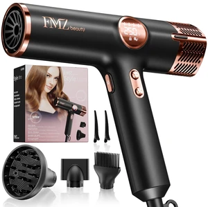 Hair Dryer with Diffuser & Comb, 1875W High-Speed Fast Blow Dryer | Professional Hair Dryers with LED Display: Quiet, Lightweight, Fast Drying & Anti-Frizz Shine for All Hair Types
