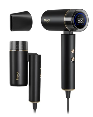Bluvol T10 Apex Foldable Travel Hair Dryer, Mini Blow Dryer for Home & Gym | Lightweight & Compact High-Speed Hair Dryer with 200 Million AquaGlow Negative Ions, Kid-Safe Gentle Mode & Concentrator Bluvol T10 Apex Foldable Travel Hair Dryer, Mini Blow Dryer for Home & Gym | Lightweight & Compact High-Speed Hair Dryer with 200 Million AquaGlow Negative Ions, Kid-Safe Gentle Mode & Concentrator