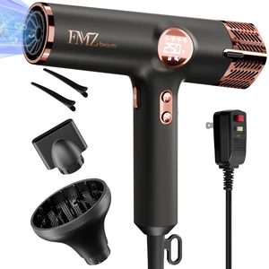 FMZ® Ionic Hair Dryer with Diffuser, High-Speed LED Display Blow Dryer | 1875W Ionic Blow Dryer with Diffuser for Women, Fast Drying, Quiet Low Noise, Lightweight, Frizz-Free for Home Travel FMZ® Ionic Hair Dryer with Diffuser, High-Speed LED Display Blow Dryer | 1875W Ionic Blow Dryer with Diffuser for Women, Fast Drying, Quiet Low Noise, Lightweight, Frizz-Free for Home Travel