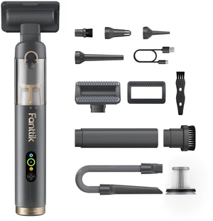 Fanttik Slim V10 APEX Cordless Car Vacuum, 4-in-1 Portable Mini Handheld Vac, Upgraded Smart Digital Display, 19kPa Suction Power, 2 Suction Modes for Small Jobs, Car, Office Desk, Keyboards (Gray) Fanttik Slim V10 APEX Cordless Car Vacuum, 4-in-1 Portable Mini Handheld Vac, Upgraded Smart Digital Display, 19kPa Suction Power, 2 Suction Modes for Small Jobs, Car, Office Desk, Keyboards (Gray)