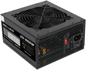 ESGAMING 650W Non Modular Power Supply with Low-Noise 120mm Fan ATX PSU, 115/230 Voltage Switch PFC Protection ESGAMING 650W Non Modular Power Supply with Low-Noise 120mm Fan ATX PSU, 115/230 Voltage Switch PFC Protection