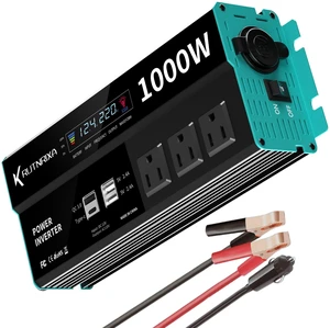 RUTNRIXA 1000W Power Inverters 12V DC to 110V AC Converter for Vehicles USB-C/PD 25 Watts Fast Charging Ports Car Charger Adapter with a Cigarette Lighter Ports Plug Outlet RUTNRIXA 1000W Power Inverters 12V DC to 110V AC Converter for Vehicles USB-C/PD 25 Watts Fast Charging Ports Car Charger Adapter with a Cigarette Lighter Ports Plug Outlet