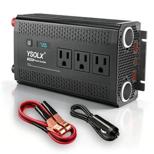 YSOLX 1000W Power Inverter 12V to 110V/120V for RV Camping | 3 AC Outlets, 24W USB-A & 30W PD, Dual Cigarette Lighter Ports, Power Converter with LED for Travel Home YSOLX 1000W Power Inverter 12V to 110V/120V for RV Camping | 3 AC Outlets, 24W USB-A & 30W PD, Dual Cigarette Lighter Ports, Power Converter with LED for Travel Home